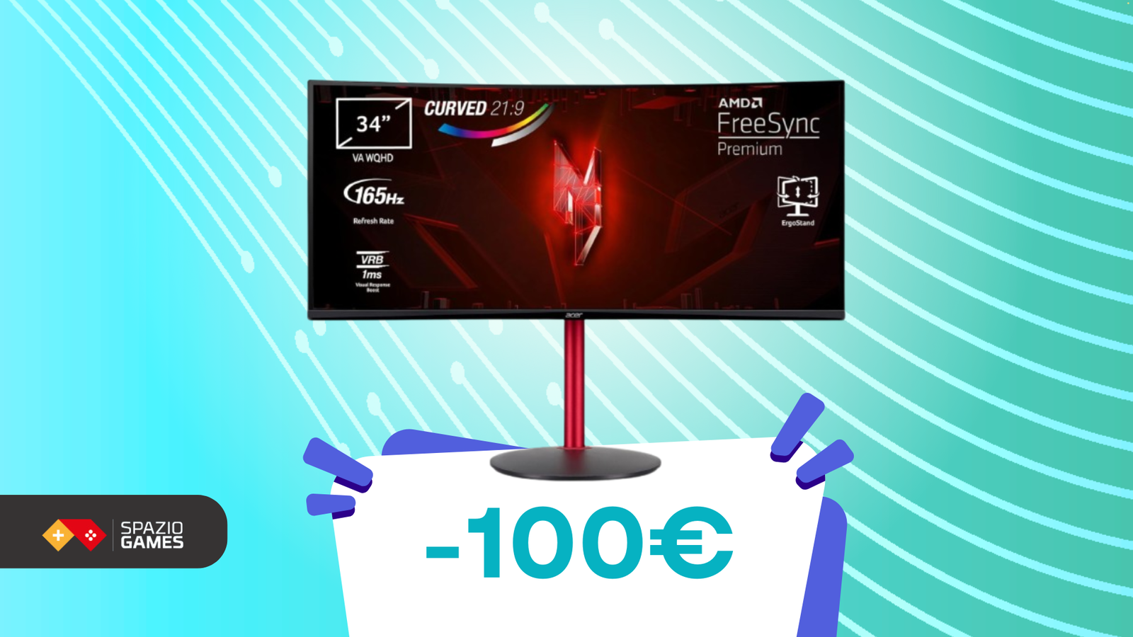 Gaming fluido, grafica TOP: questo monitor Acer Nitro è SCONTATO di 100€!