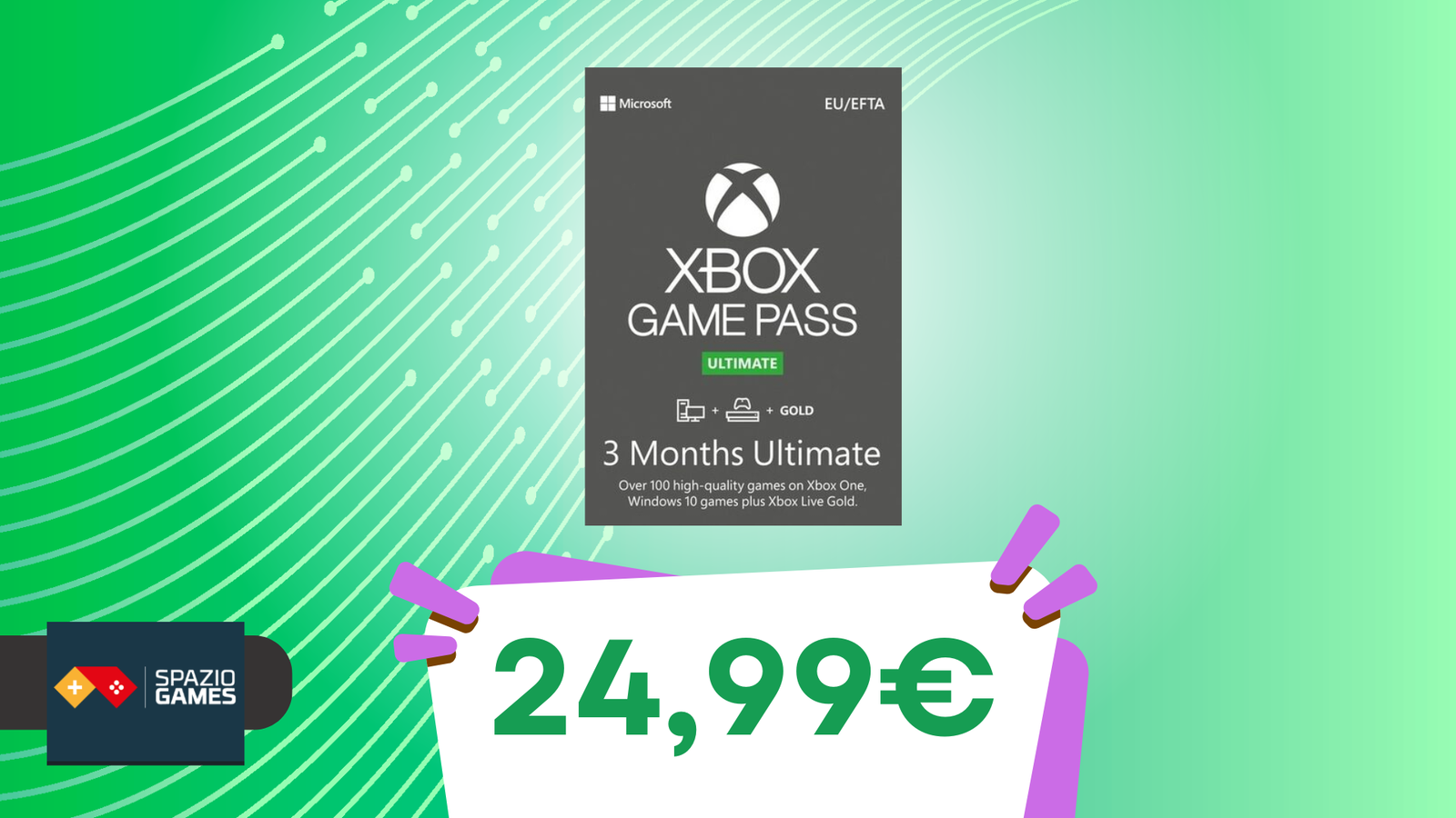 3 mesi di Xbox Game Pass Ultimate a 24,99€?! Oggi si può, con questo codice sconto!