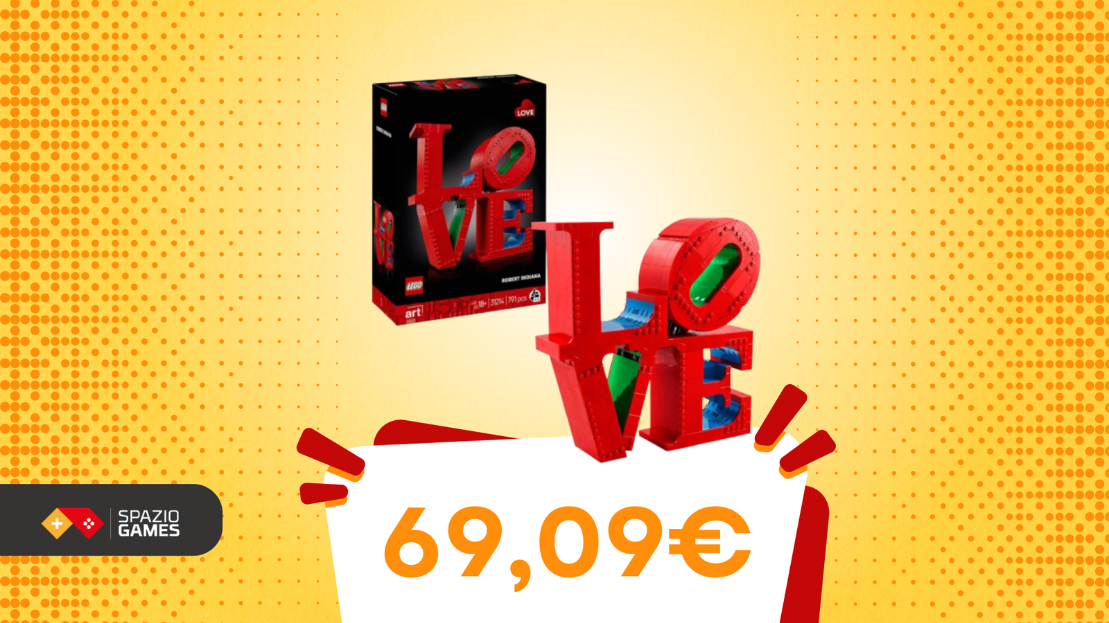 Il regalo perfetto per San Valentino? Il set LEGO Art LOVE oggi costa pochissimo!