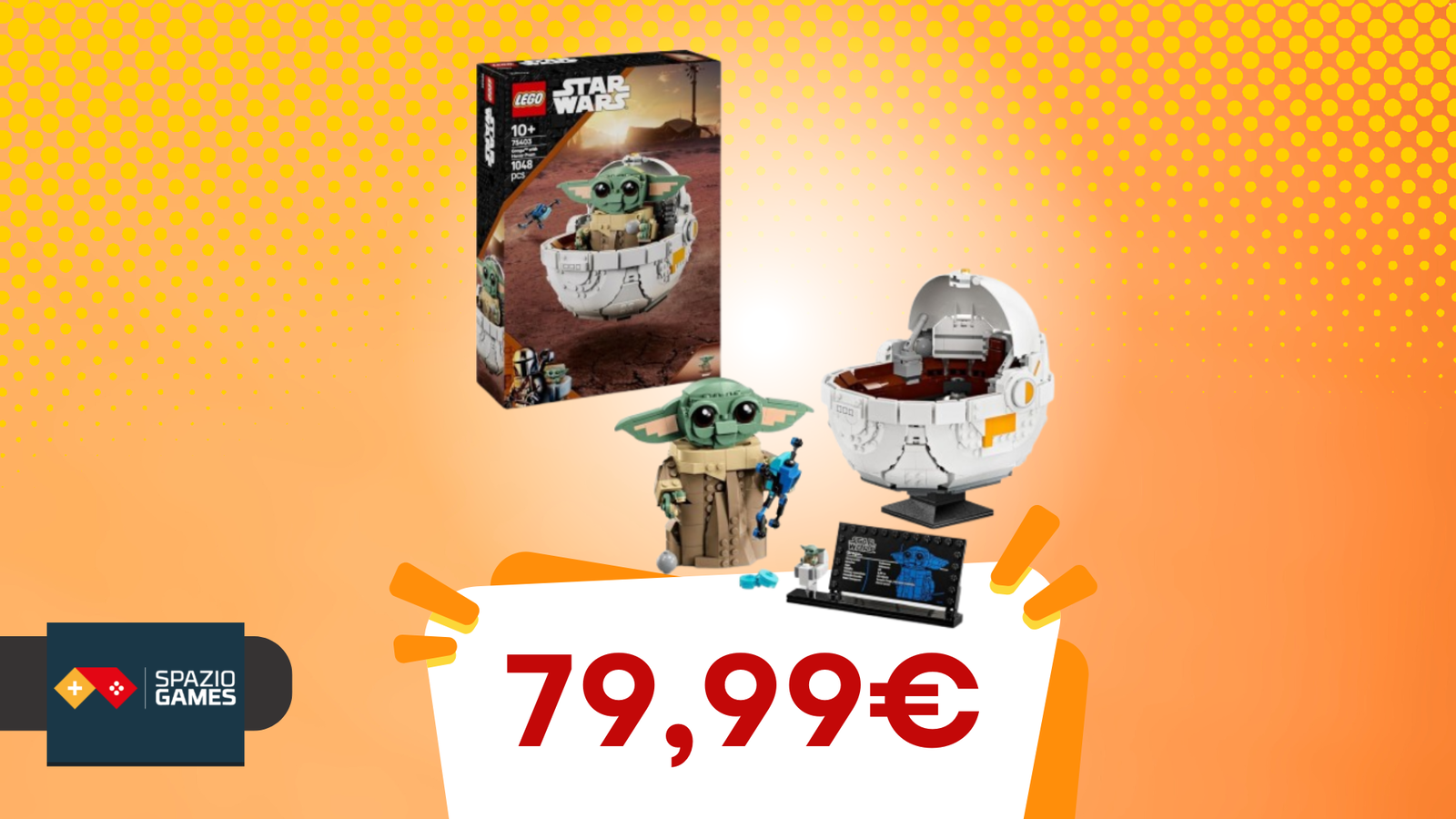 Fan di Star Wars? Questo set LEGO di Grogu oggi è SCONTATISSIMO!