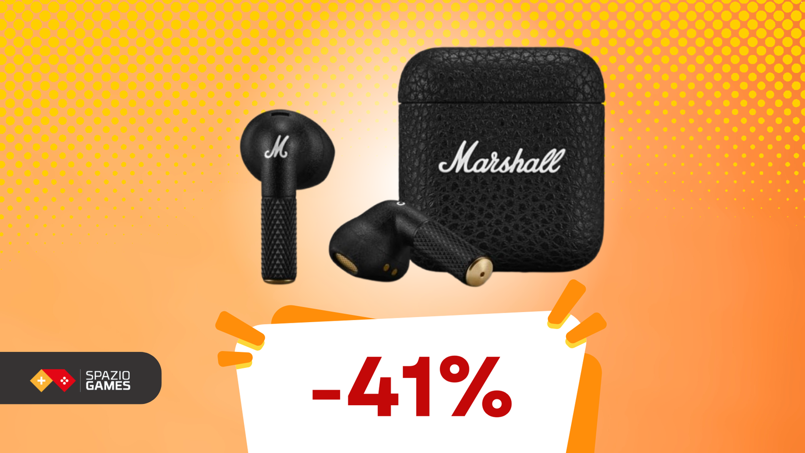 La qualità Marshall a un PREZZO TOP: gli auricolari Marshall Minor IV sono SCONTATI del 41%!