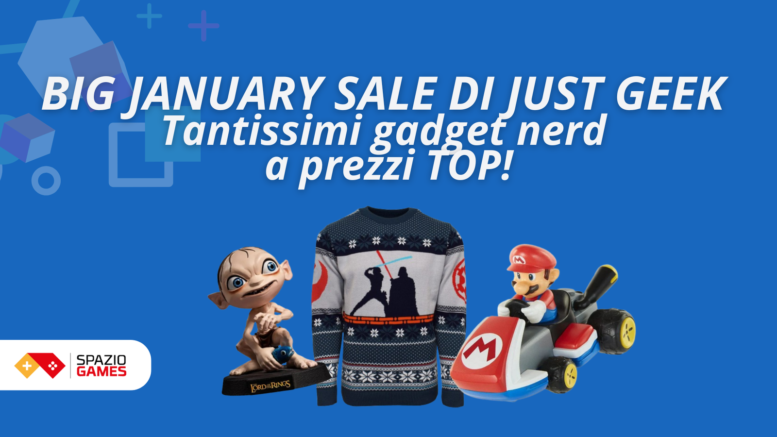 Saldi di gennaio su Just Geek: sconti imperdibili su collezionabili, abbigliamento nerd e tanto altro!