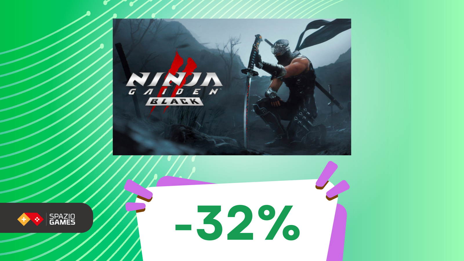 Ninja Gaiden 2 Black: il ritorno del ninja supremo con il 32% di sconto!