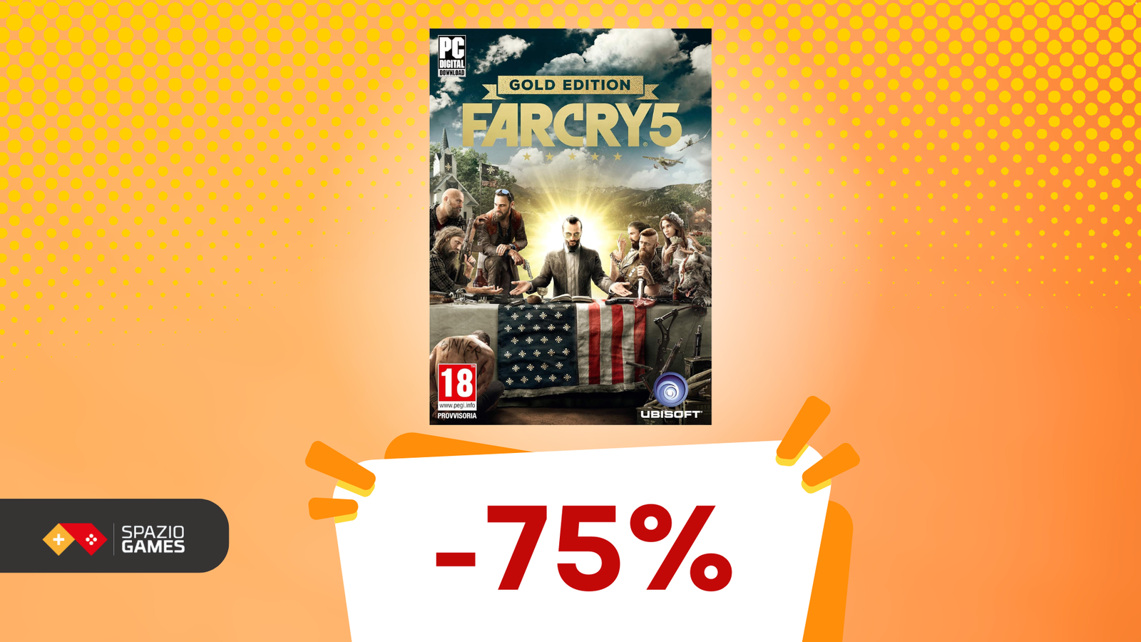 Oggi è il giorno giusto per recuperare Far Cry 5: la Gold Edition è SCONTATA del 75%!