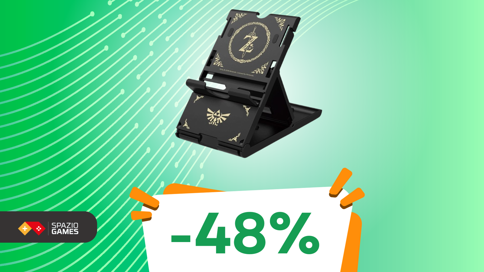 Hori PlayStand (Zelda): il supporto essenziale per la tua Nintendo Switch a un PREZZO IMPERDIBILE! - 48%