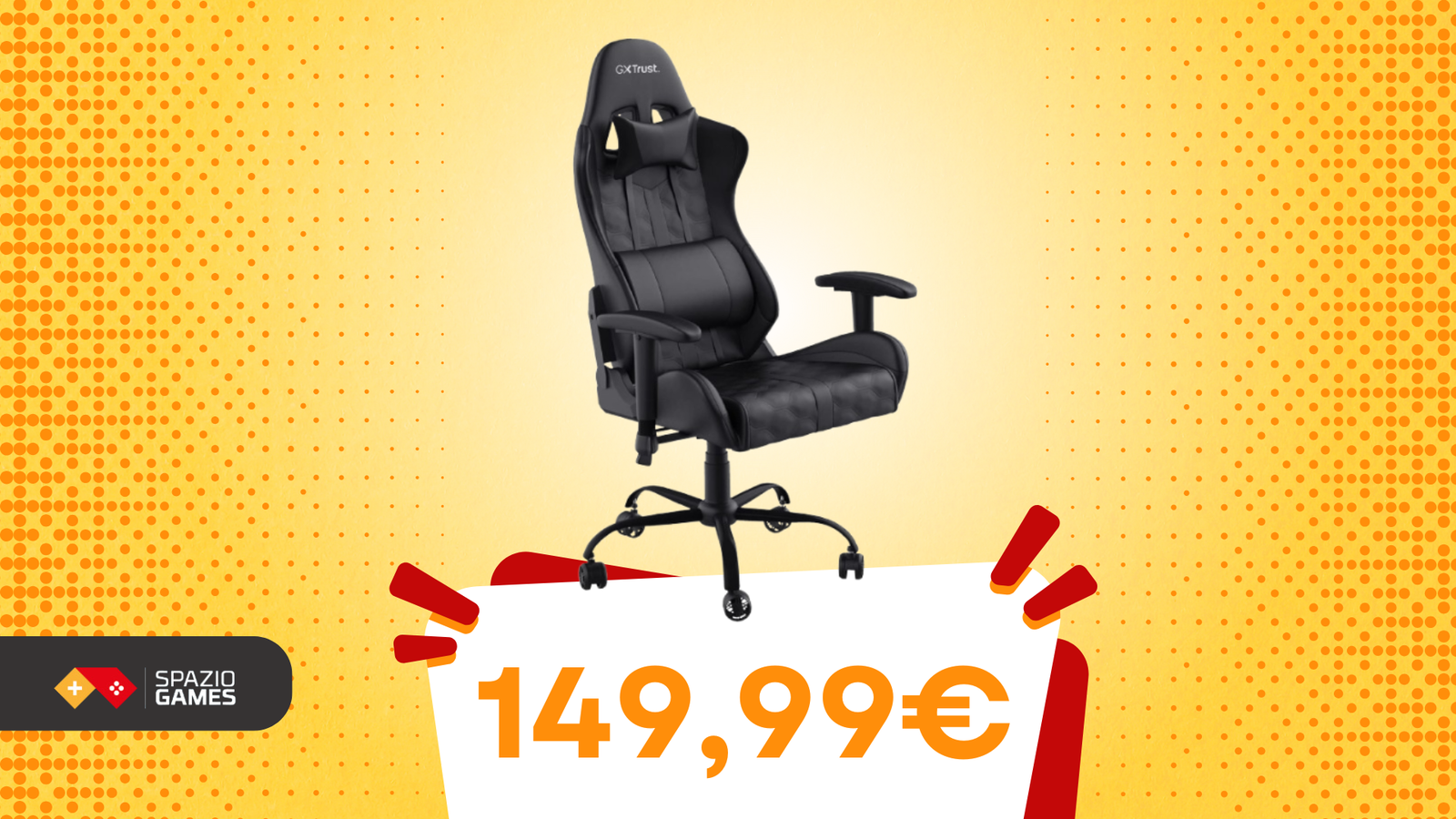 Arricchisci il tuo setup da gaming con la sedia Trust Gaming GXT 708, oggi a soli 149,99€!