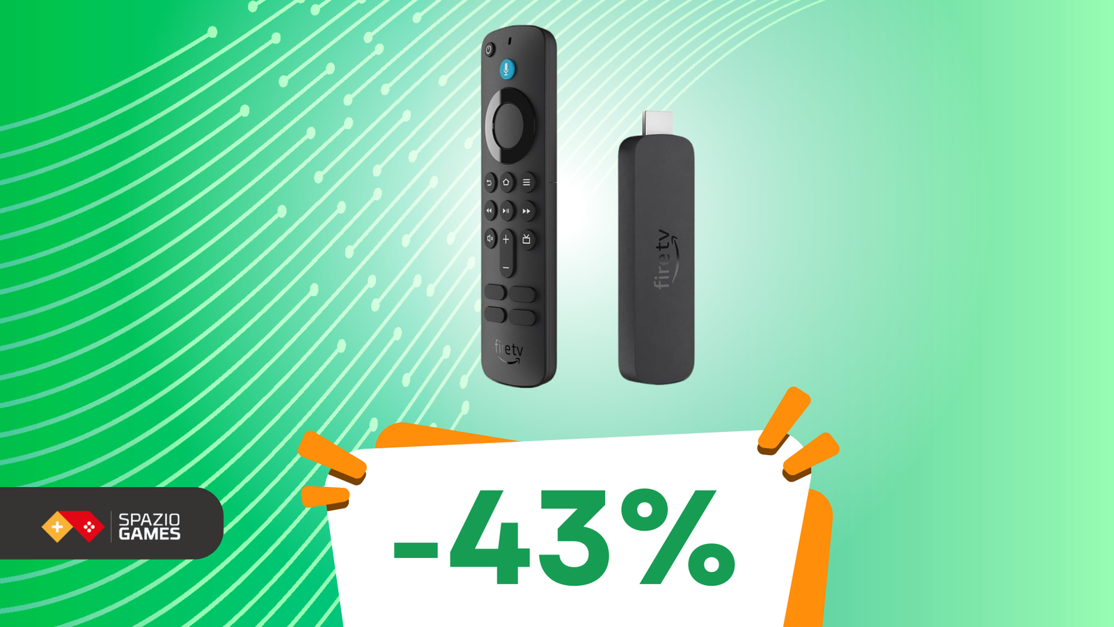 Trasforma la tua TV con Fire TV Stick 4K, oggi in SUPER SCONTO! -43%