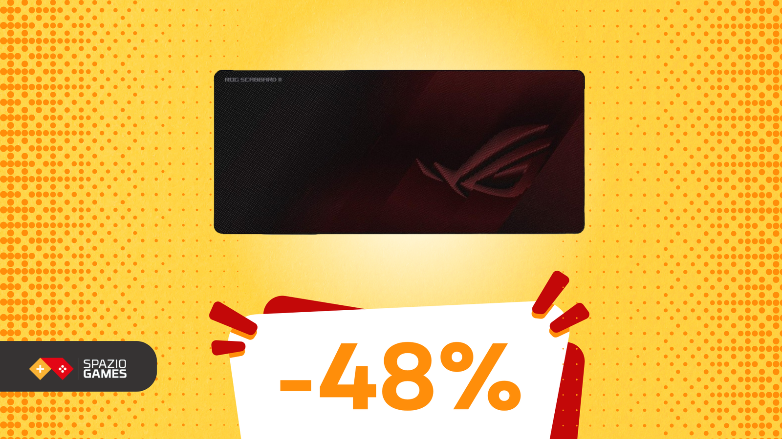 ASUS ROG Scabbard II, ottimo tappetino gaming a META' PREZZO! -48%