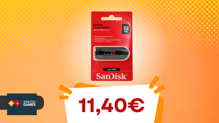 Immagine di I tuoi file sempre con te: il pacco da tre SanDisk Cruzer Glide 32 GB oggi COSTA SOLO 11,40€!