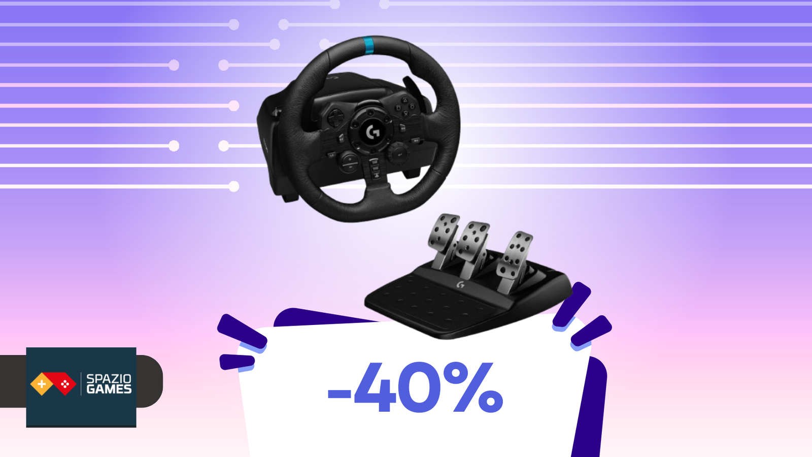 Una guida realistica e immersiva su PS5 e PC: Logitech G G923 ha uno SCONTO del 40%!