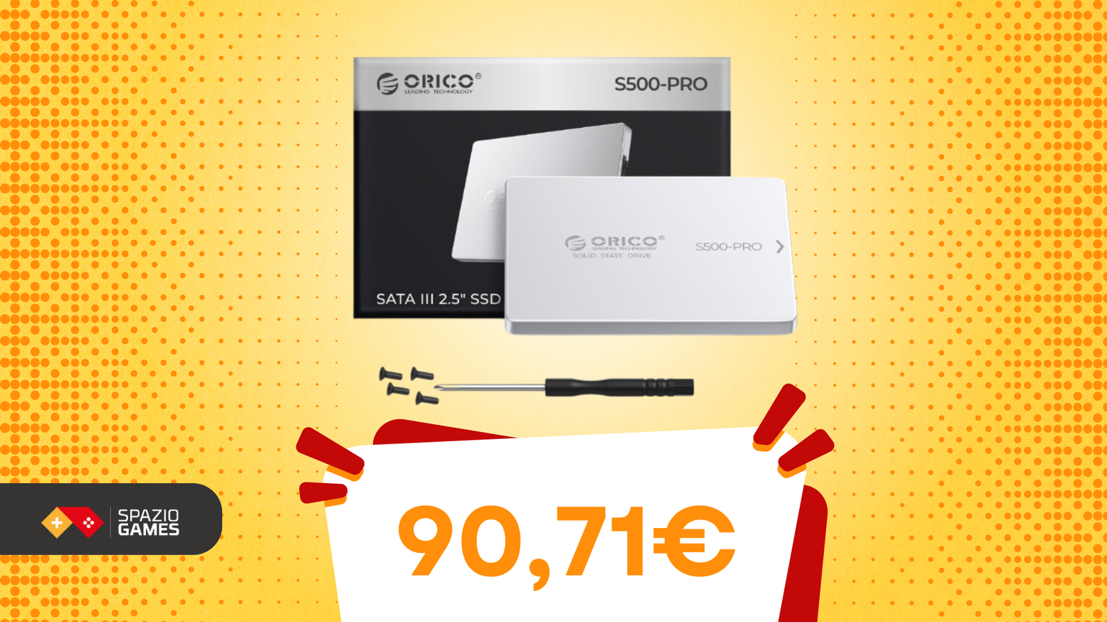 Hai bisogno di migliorare le performance del tuo PC? ORICO SSD SATA 2TB oggi ha un DOPPIO COUPON!