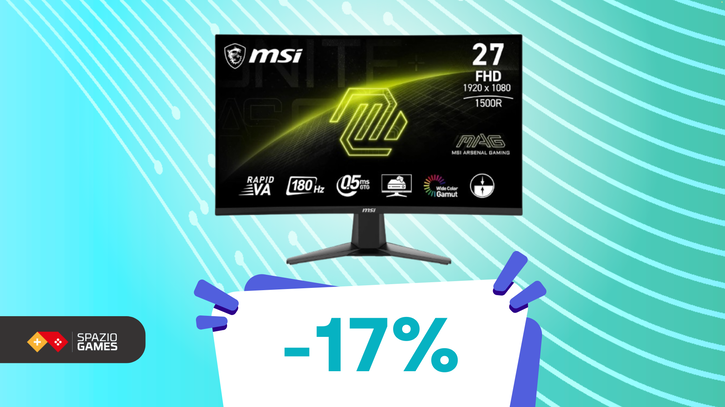 Immagine di Gaming fluido, grafica perfetta: il monitor MSI MAG 27C6F oggi è SCONTATISSIMO!