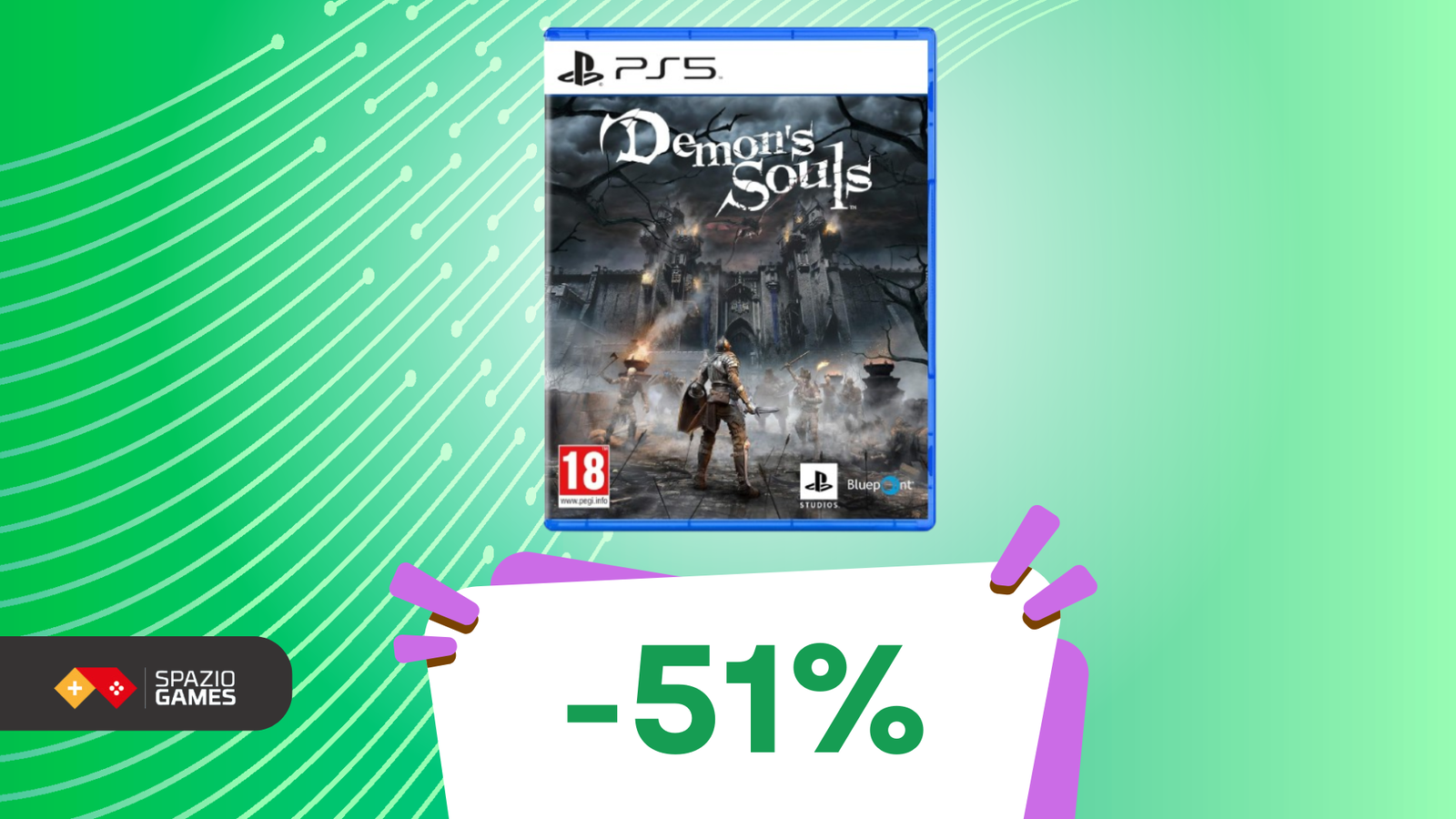 Caos e follia: Demon's Souls per PS5 oggi è SCONTATISSIMO! (-51%)