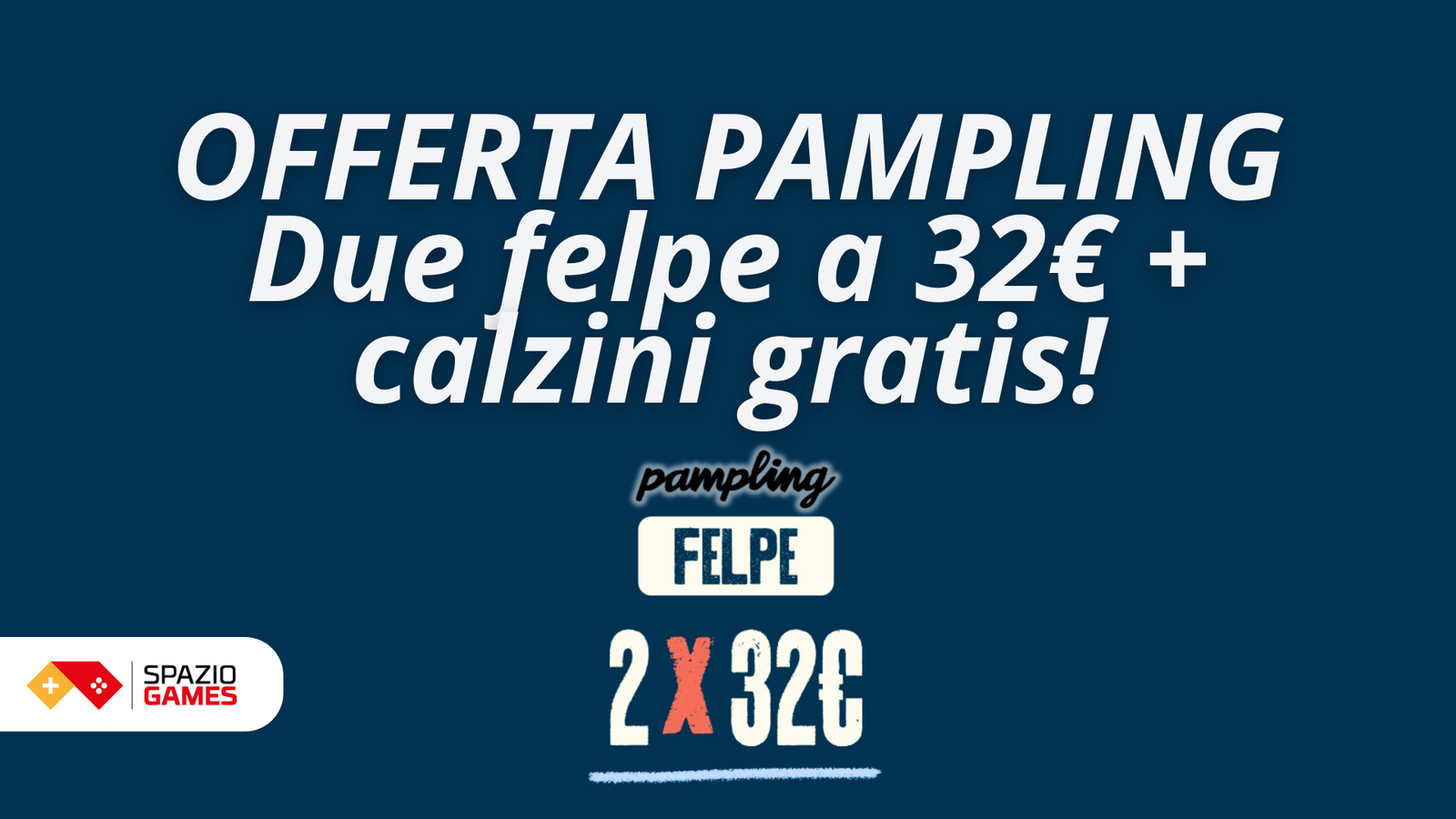 OFFERTA PAMPLING: 2 felpe a 32€ + calzini gratis!