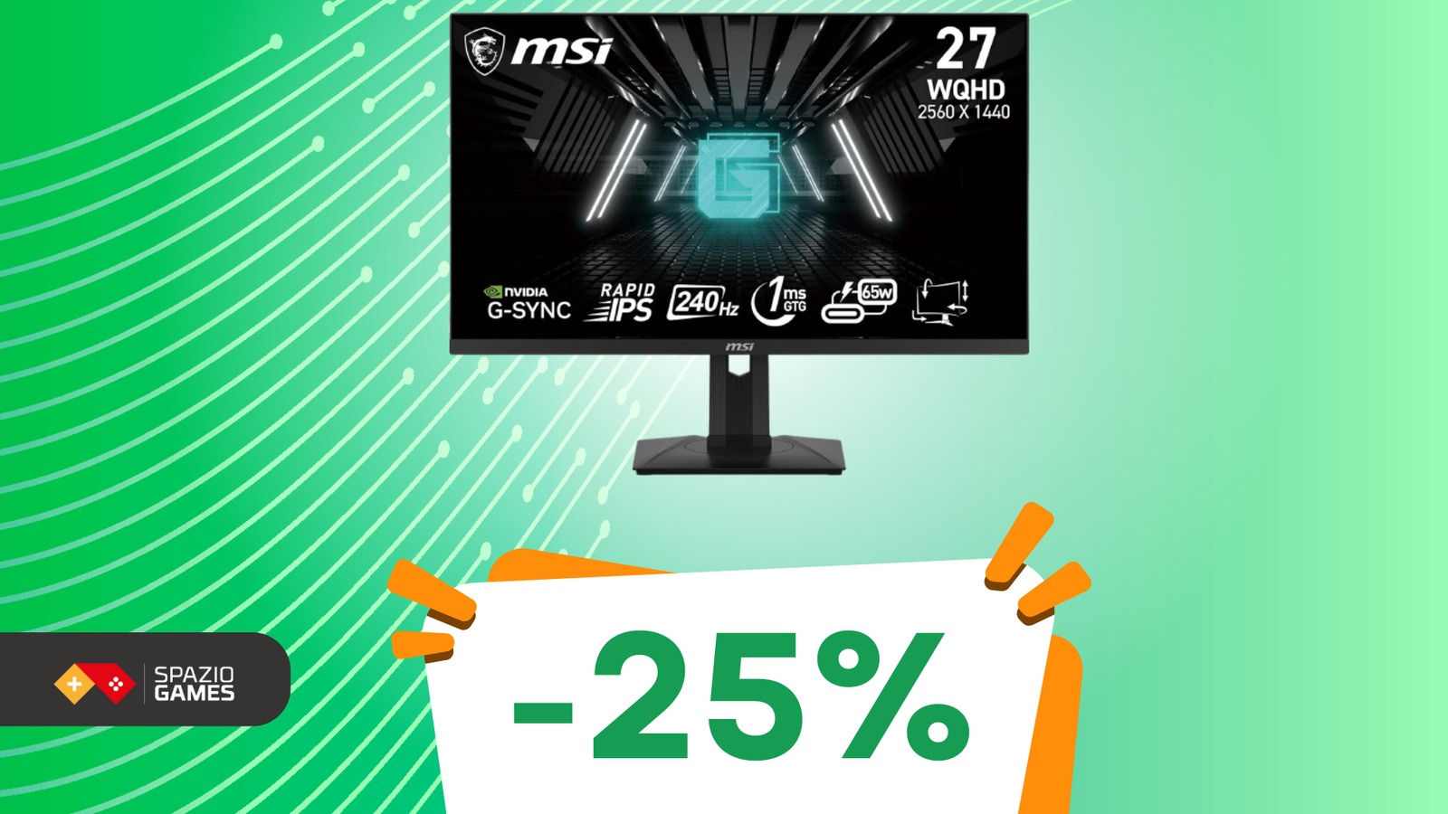 Questo monitor gaming MSI è perfetto per gli eSports e oggi SUPER SCONTATO!