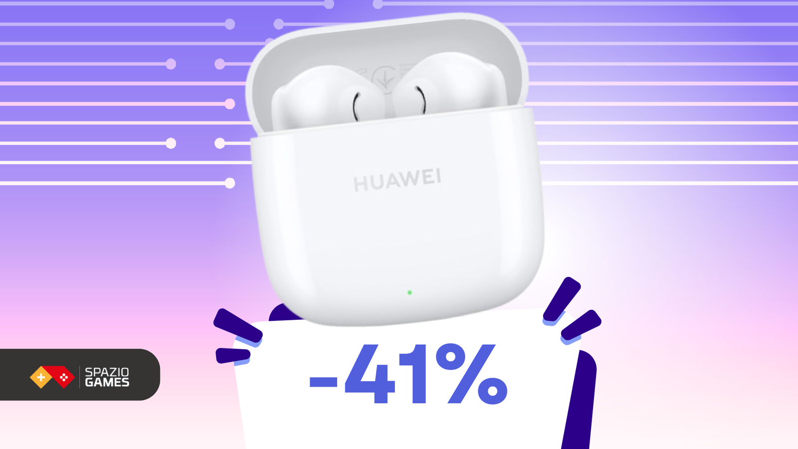 40 ore di musica no-stop? Sì, con questi auricolari Huawei a soli 29€!