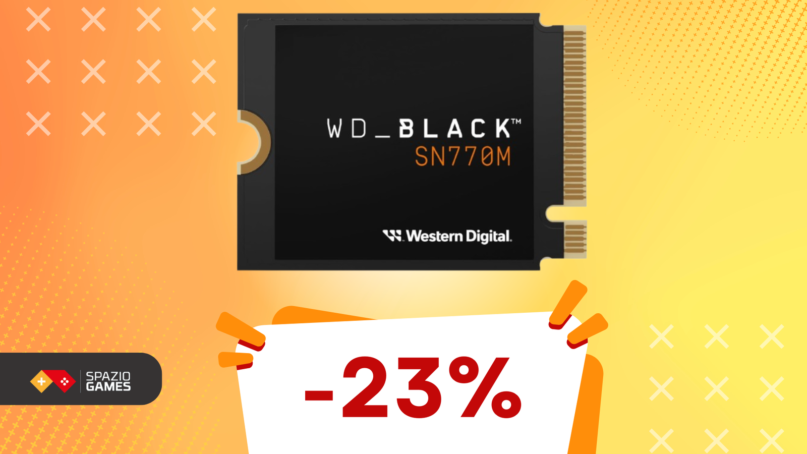 Più spazio per i tuoi giochi: WD_BLACK SN770M è IN OFFERTA!