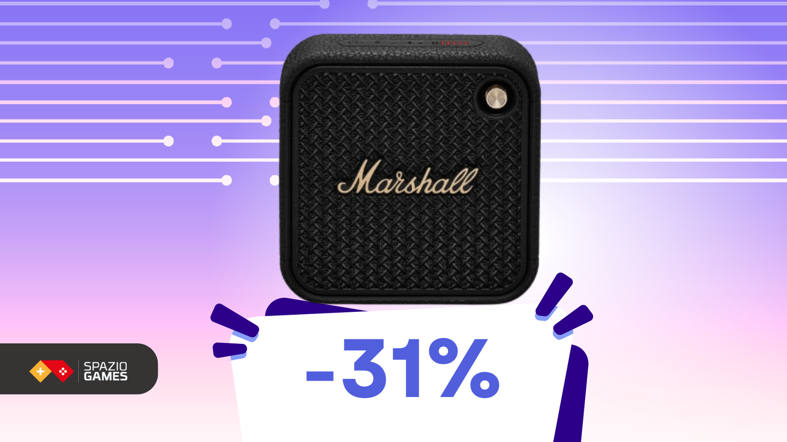 Speaker Marshall Willen II a soli 82€: perché il rock non dorme mai!