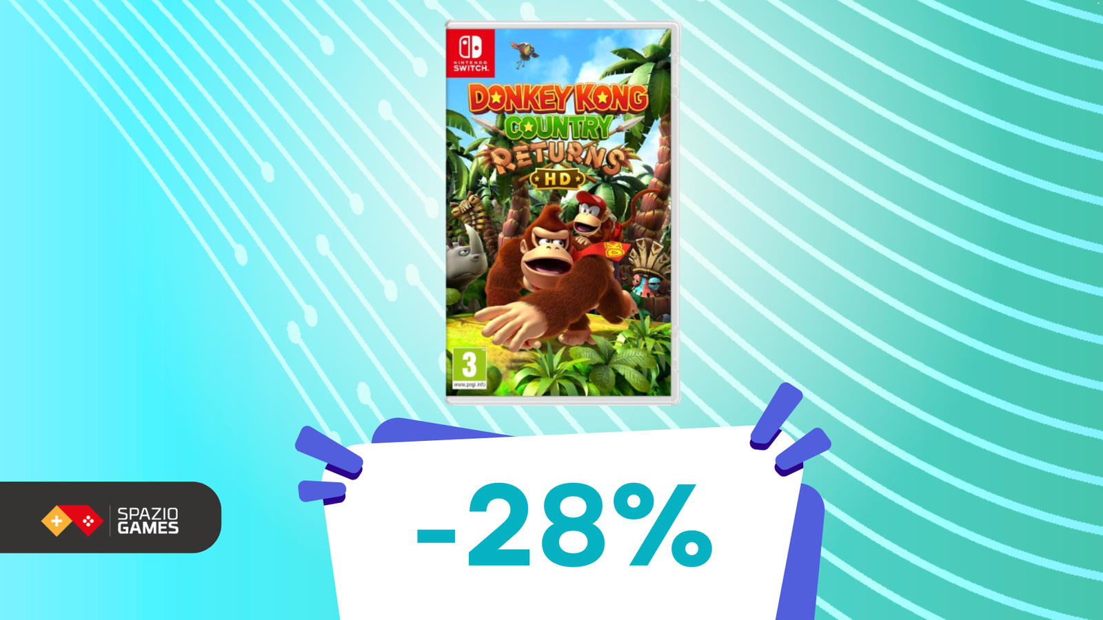 Sfide platform e nostalgia pura: Donkey Kong Country Returns HD è IN OFFERTA! (-28%)