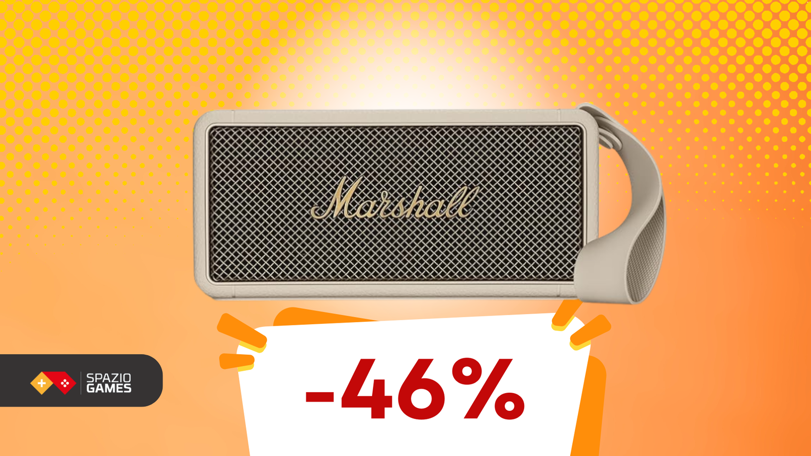 Speaker Marshall Middleton a 162€: design elegante con vibrazioni rock!