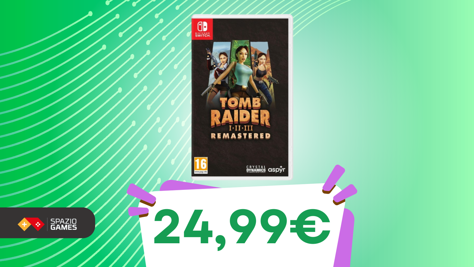 Rivivi le prime avventure di Lara: Tomb Raider 1-3 Remastered COSTA SOLO 24,99€!