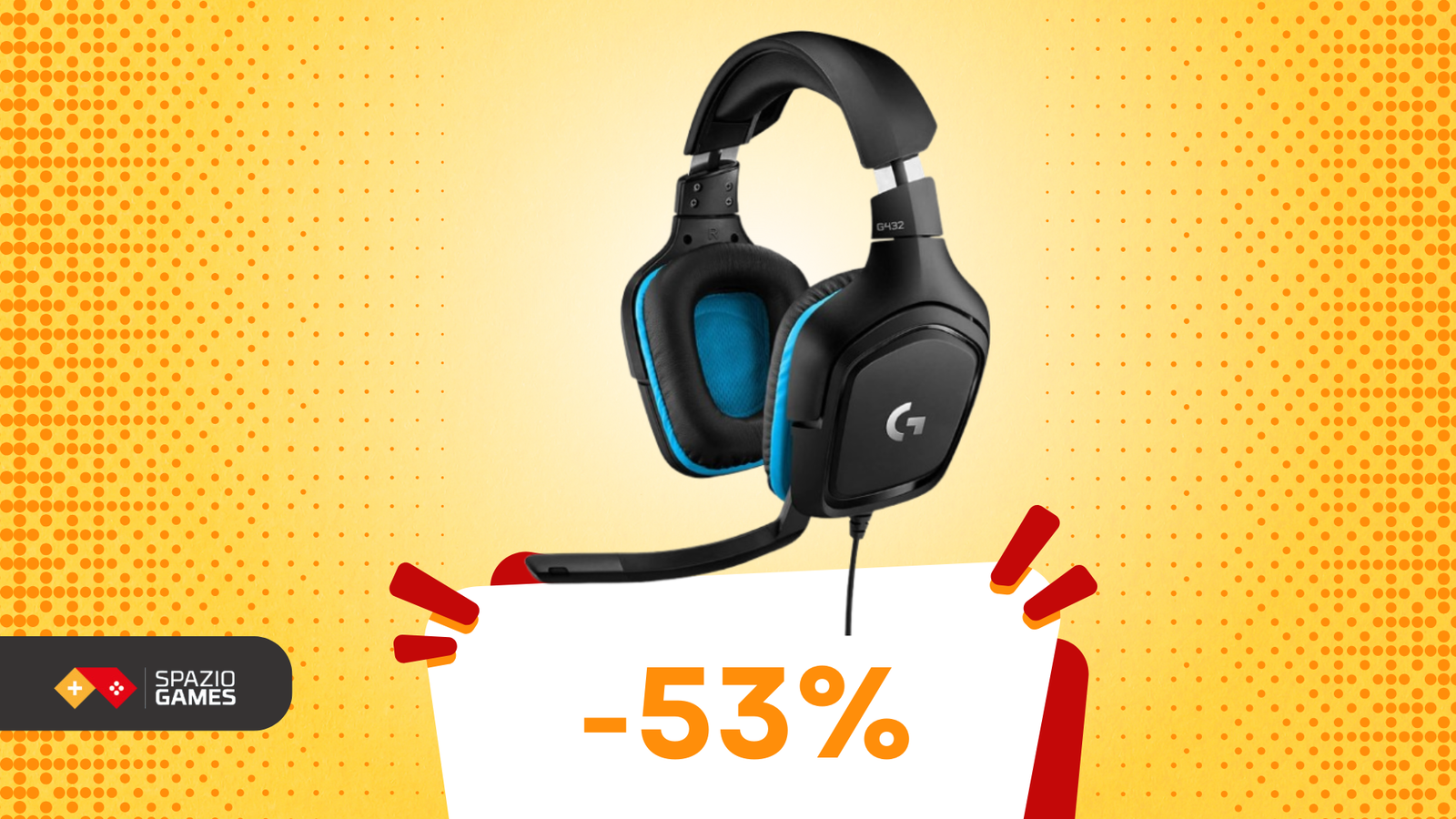 Audio TOP, comfort estremo: le cuffie da gaming Logitech G G432 sono SCONTATE del 53%!