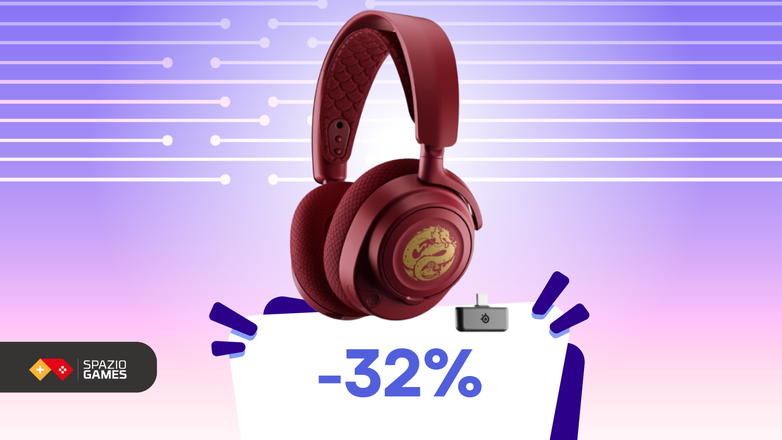 Audio TOP, design da veri gamer: le SteelSeries Arctis Nova 7 sono IN OFFERTA a -32%!