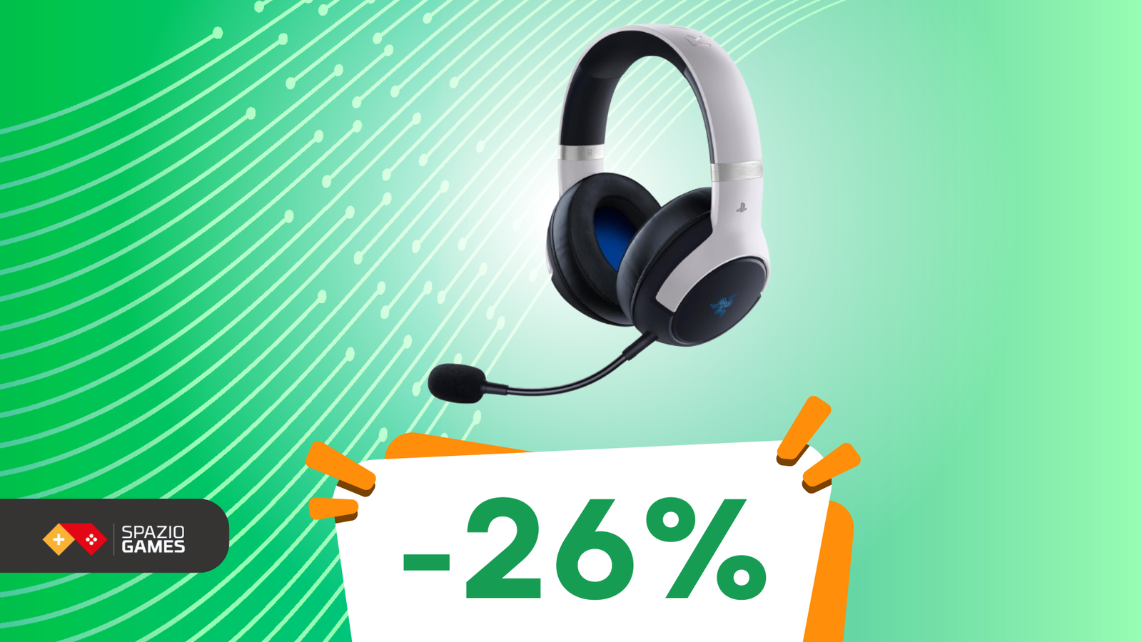 Razer Kaira Pro HyperSpeed, cuffie wireless con tecnologia aptica oggi in OFFERTA! -26%