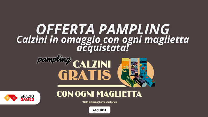 Immagine di Su Pampling ottenete calzini gratis con ogni maglietta acquistata! Affrettatevi!