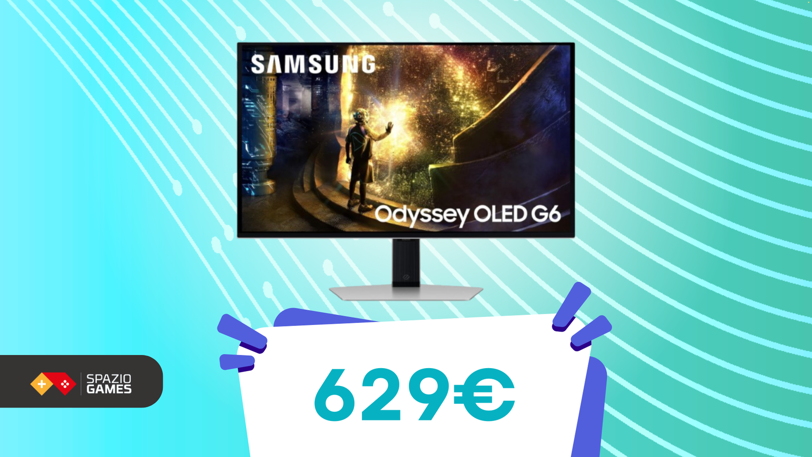 Migliora la tua esperienza di gioco, col monitor Samsung Odyssey OLED G6! Oggi in OFFERTA a soli 629€!