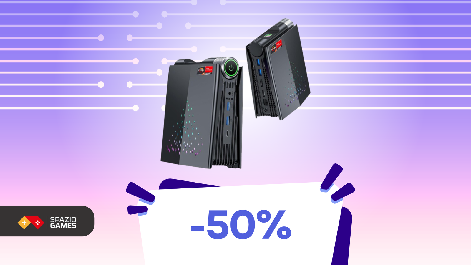 Performance TOP in un case compatto: il mini PC da gaming ACEMAGICIAN S3A è SCONTATO del 50%!