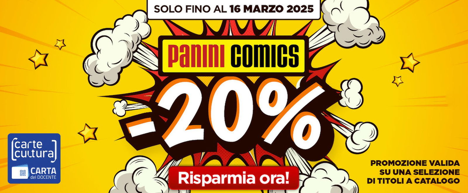 Marvel, DC, Disney e manga in OFFERTA: 20% di SCONTO sui migliori fumetti Panini!