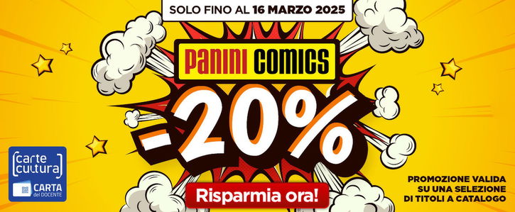 Immagine di Marvel, DC, Disney e manga in OFFERTA: 20% di SCONTO sui migliori fumetti Panini!