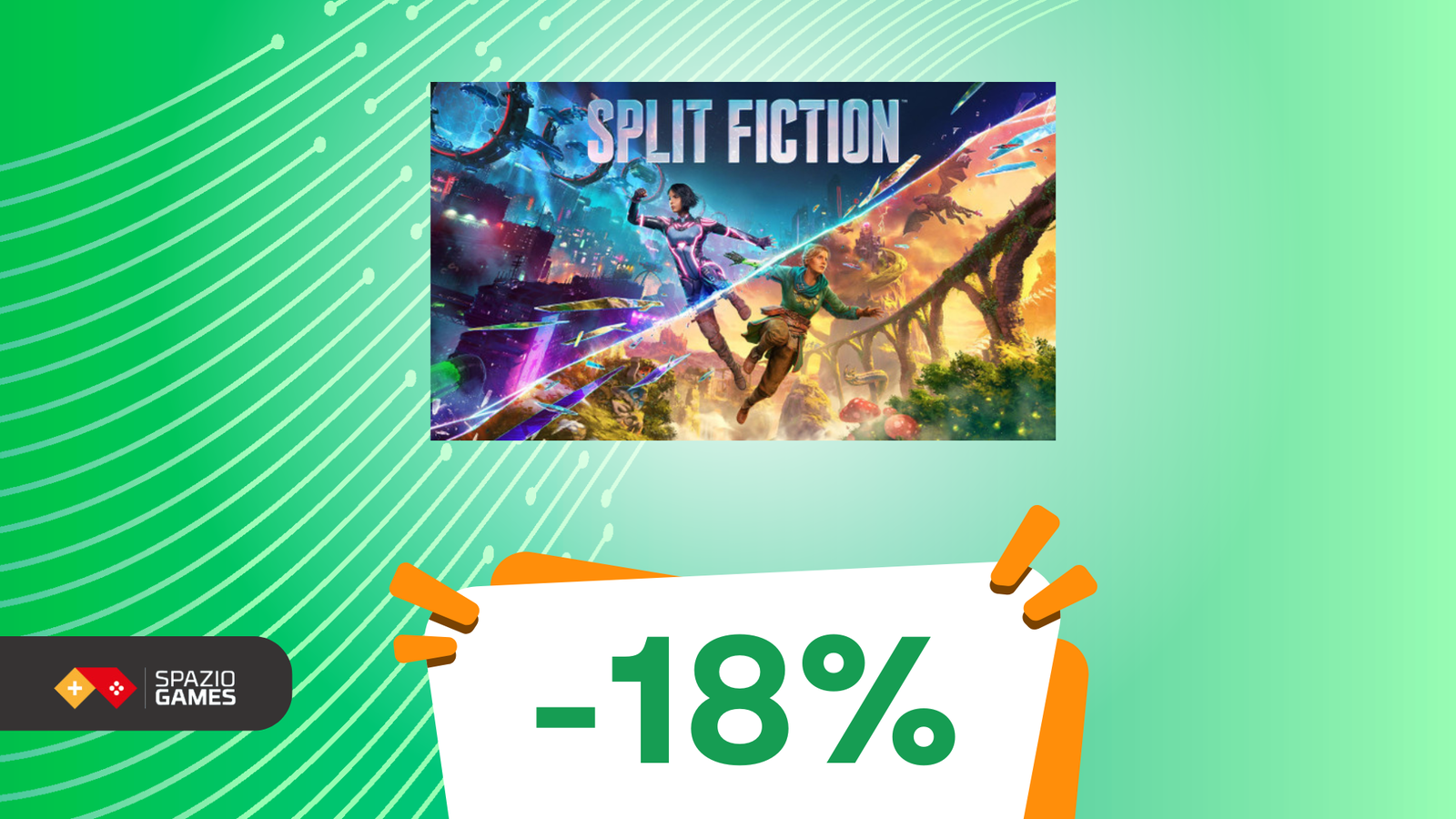 Split Fiction IN SCONTO:  l'esperienza di gioco cooperativa che non sapevi di desiderare! -18%