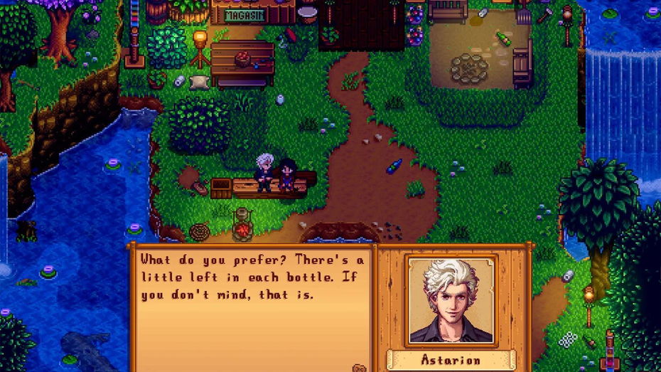 Immagine di Baldur's Gate 3 in Stardew Valley, grazie ad Astarion