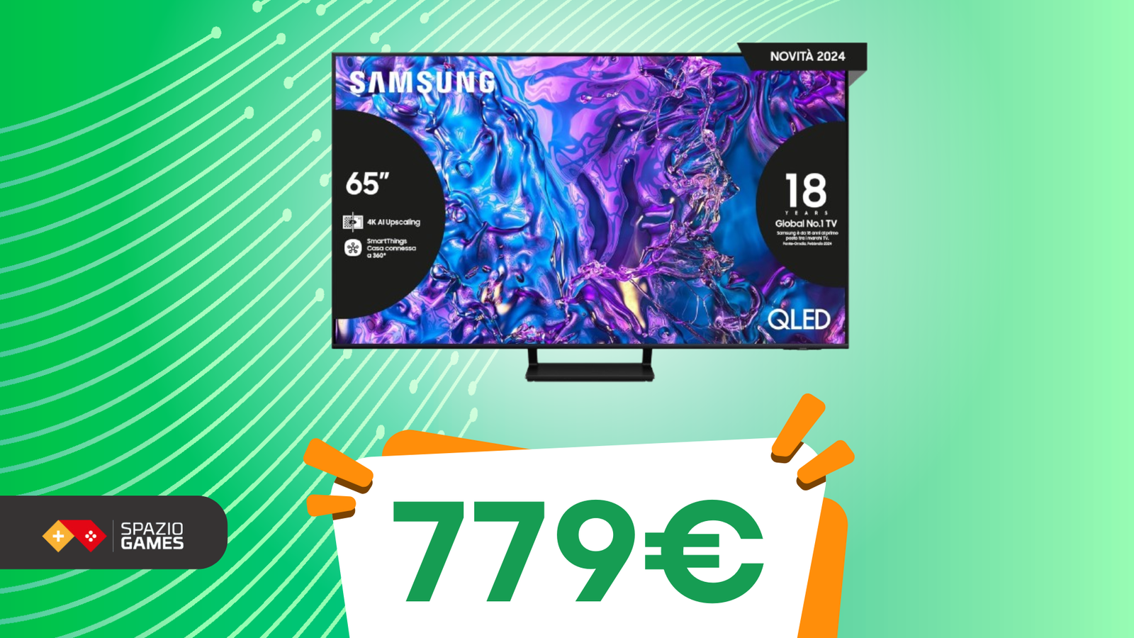 Gioca come mai prima d'ora con questa smart TV da 65" in OFFERTA!