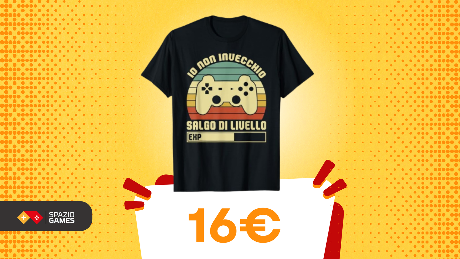 Appassionati di gaming? Ecco la simpatica t-shirt perfetta per voi!