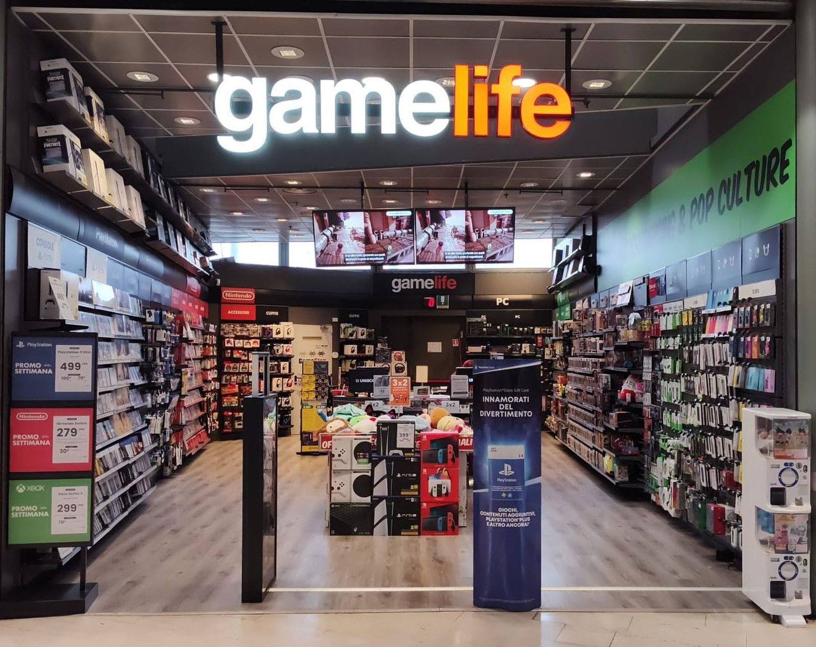 Addio GameStop, aprono in Italia i primi negozi Gamelife