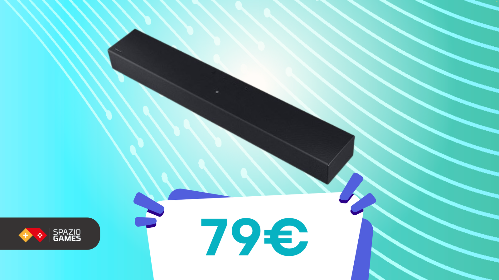 Soundbar Samsung a soli 79€: audio potente e zero ingombri!