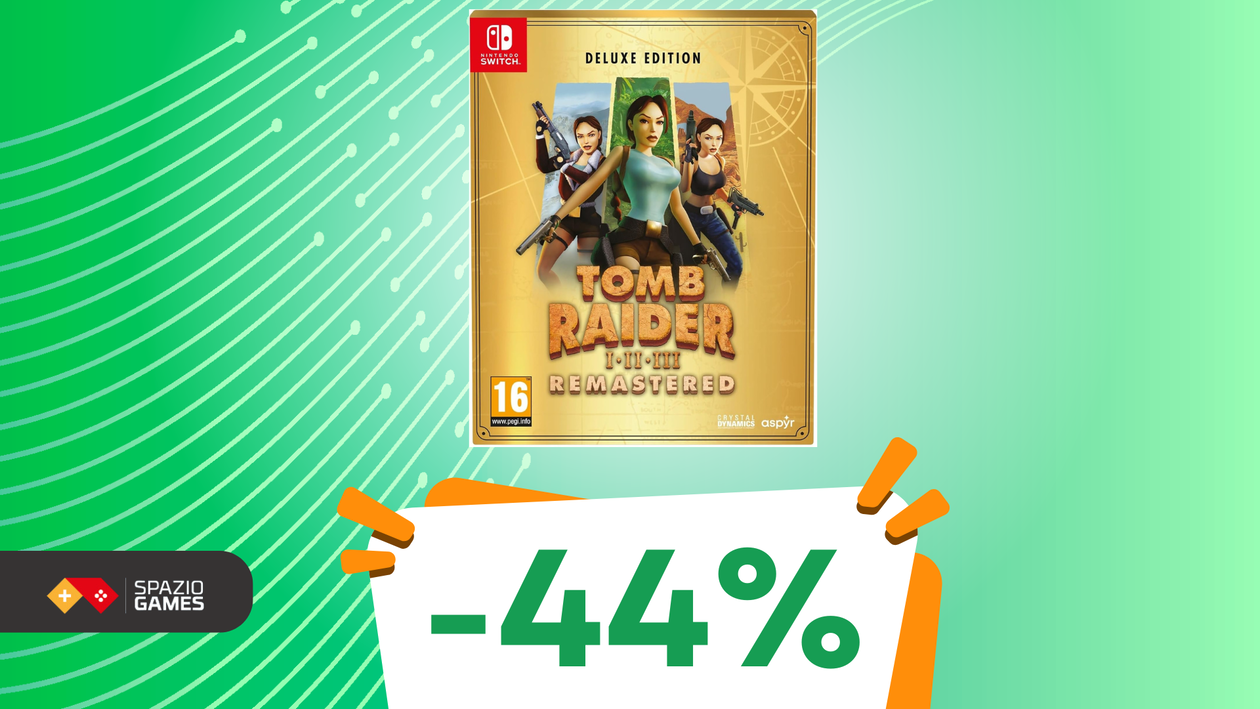 Immagine di Tomb Raider I-III Remastered Deluxe Edition: rivivi le epiche avventure di Lara Croft con uno SCONTO IMPERDIBILE!