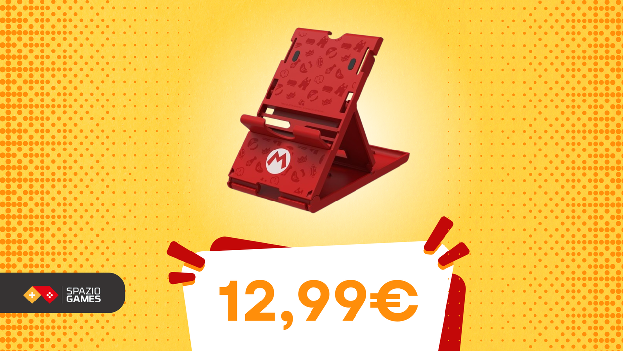 Immagine di Nintendo Switch al TOP: questo supporto Hori di Super Mario non può mancare alla vostra collezione!