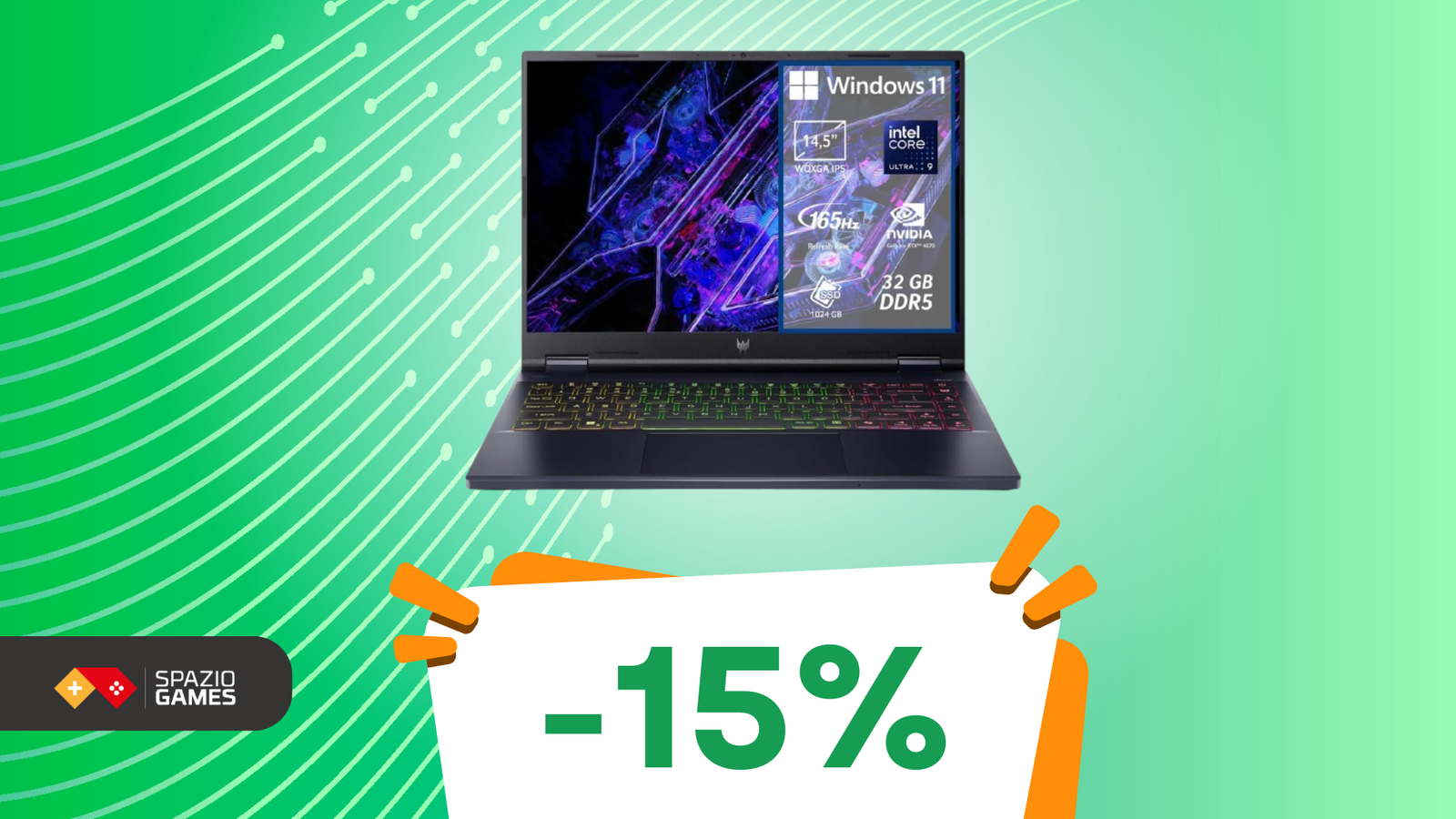 Prestazioni da urlo con Acer Predator Helios Neo 14, ora in SCONTO!
