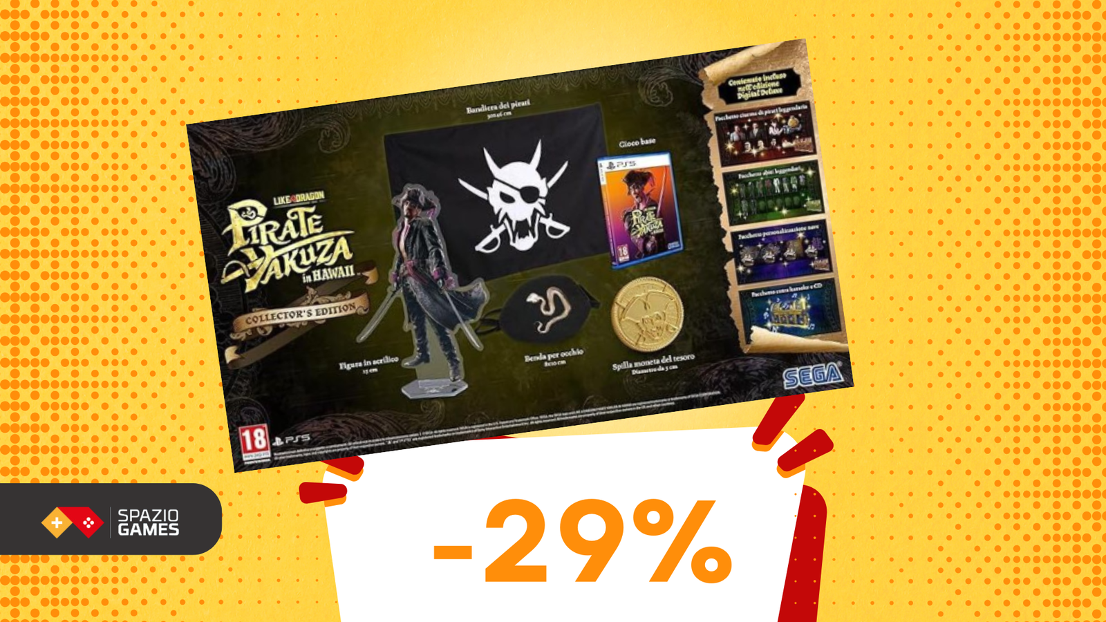 Collector's edition di Like a Dragon Pirate Yakuza in Hawaii al minimo storico di 92€!