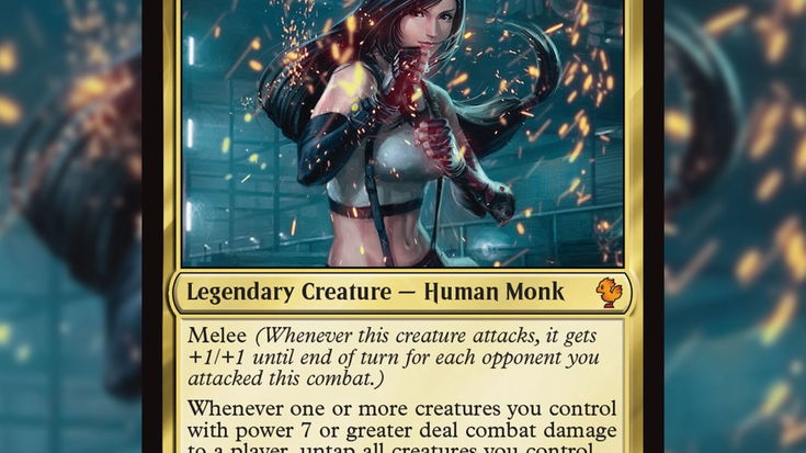 Come sarebbe Tifa se fosse una carta di Magic? Esattamente così