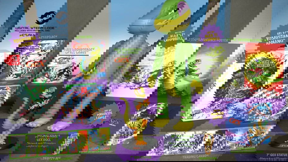 Immagine di Gex Trilogy svela la data d'uscita e la strana Collector's Edition