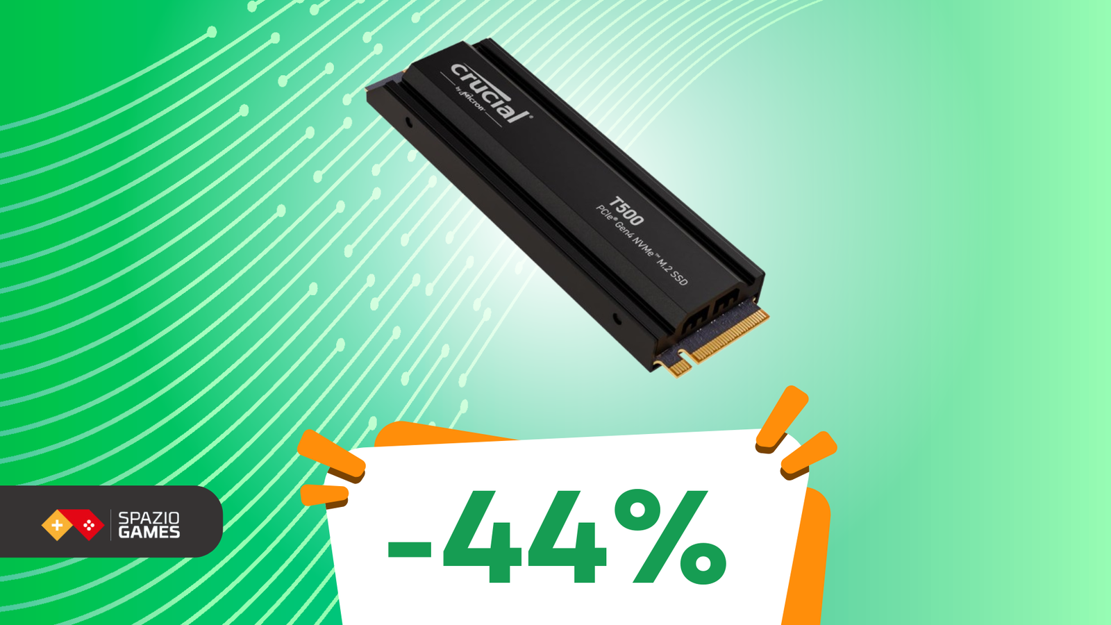 Crucial T500 1TB, l'SSD perfetto per la vostra PS5, oggi in SUPER SCONTO!