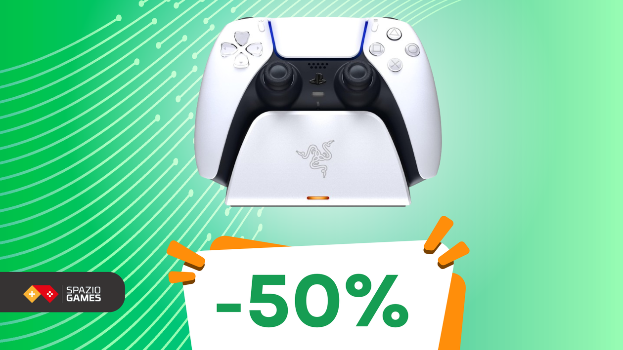Immagine di Mai più controller scarichi: la base Razer per PS5 è l'accessorio che ti mancava!