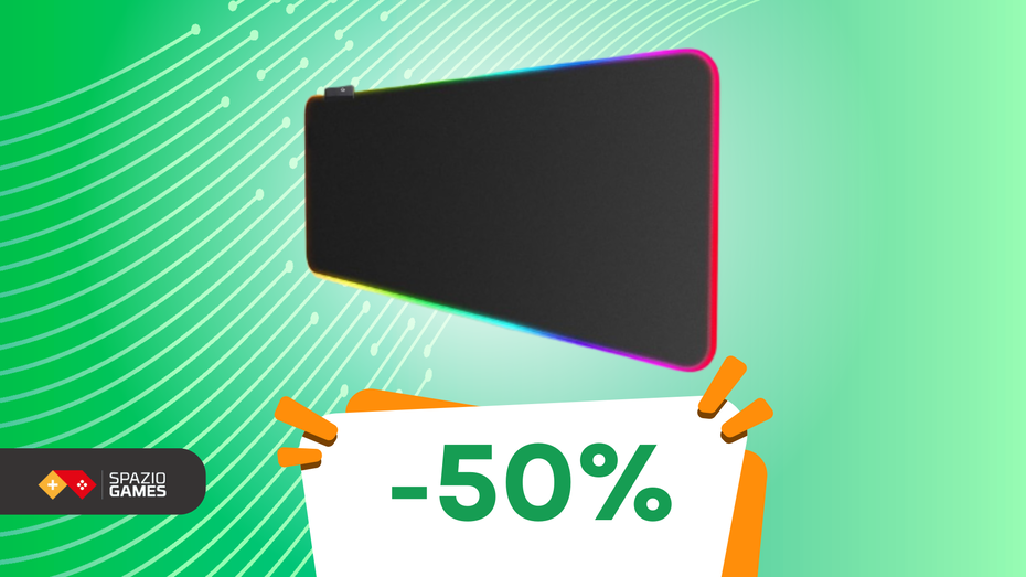 Immagine di Gioca con stile: tappetino RGB XXL a METÀ PREZZO, solo 13€!