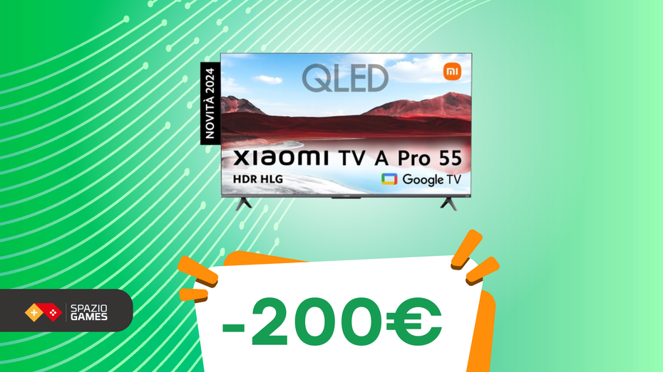 Immagine di Xiaomi TV A Pro 55" QLED 4K a MENO DI 400€! IMPERDIBILE!