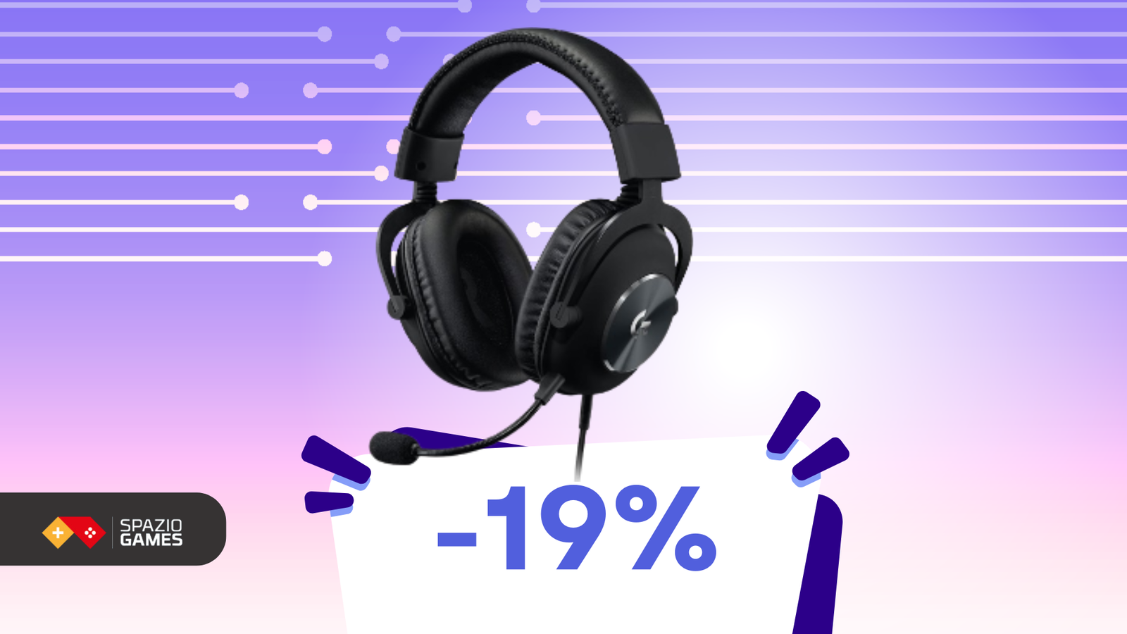 Audio cristallino e memory foam: cuffie gaming Logitech a soli 58€!